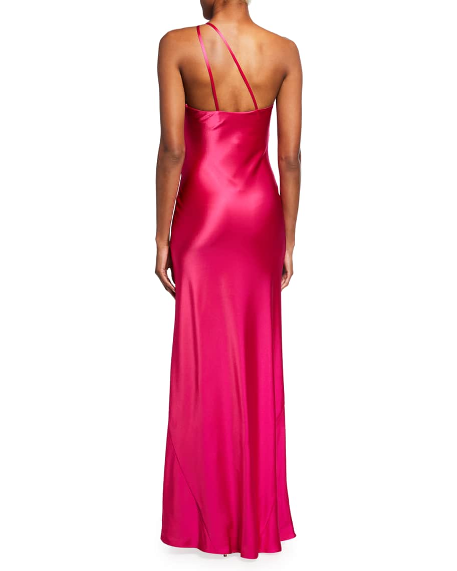 Roxy Satin One Shoulder Gown