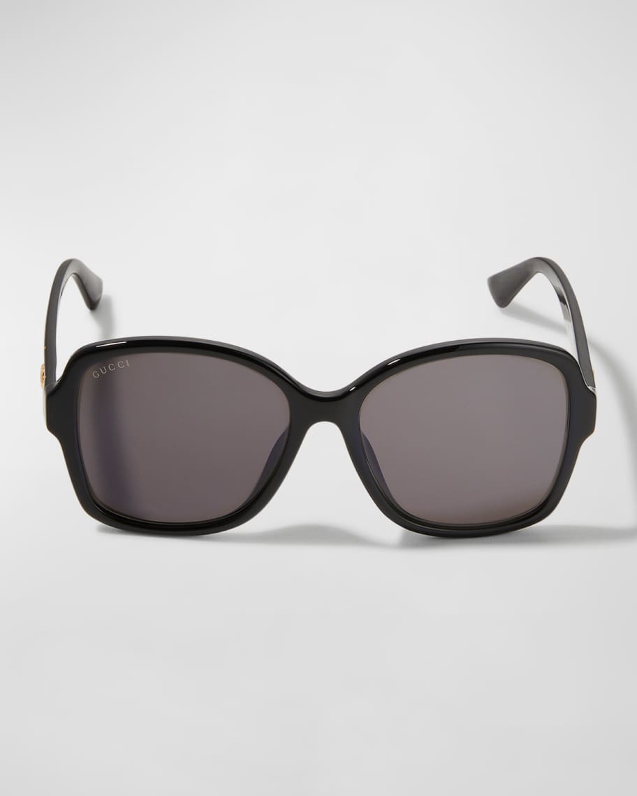 Gucci Square Monochromatic Sunglasses | Neiman Marcus