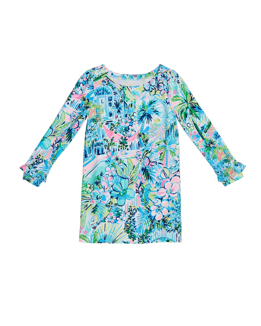 knee length dresses for ladies Lilly Pulitzer Printed Swing Mini Dress  White Chocolate Couture