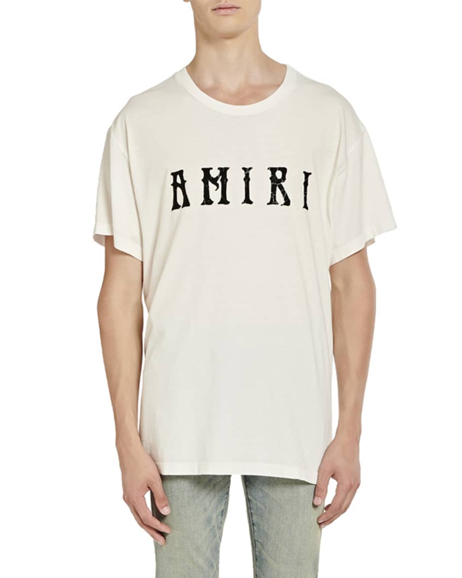 Amiri Men's Flocked Hockey Skater T-Shirt