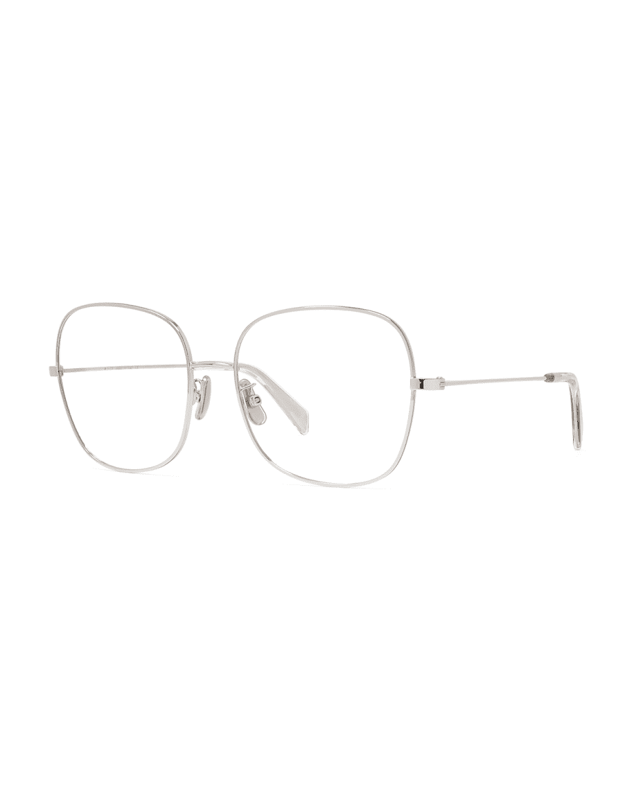 Celine Square Metal Optical Frames | Neiman Marcus