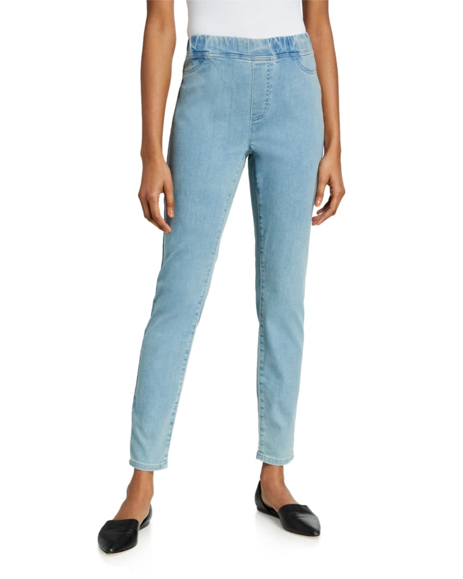 Eileen Fisher Organic Cotton Stretch Denim Jeggings Neiman Marcus