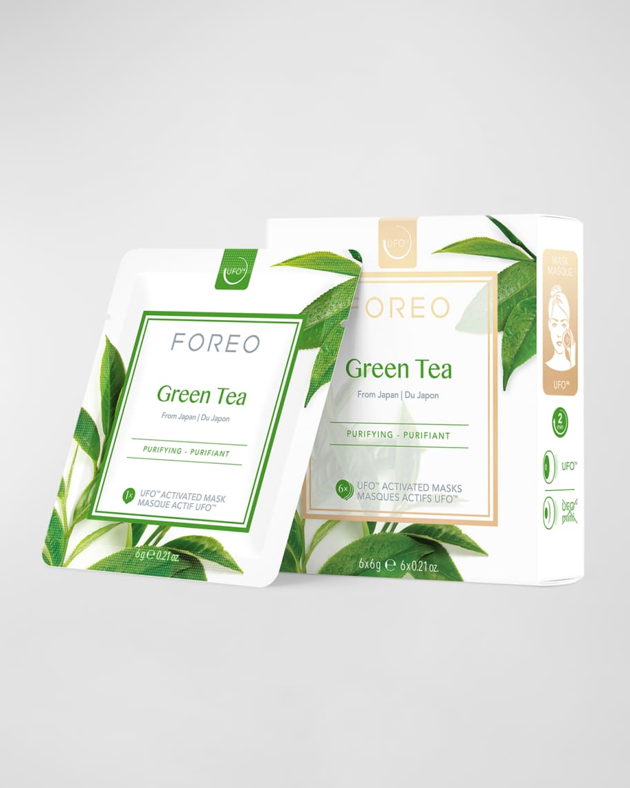 Foreo UFO Green Tea Purifying Mask, 6 Count Neiman Marcus