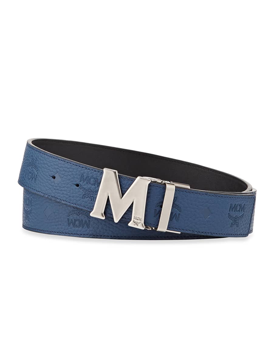 MCM Men's Claus Reversible Leather Belt | Neiman Marcus