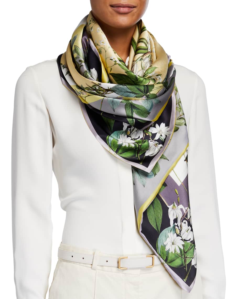 St. Piece Louise Double Sided Silk Scarf Neiman Marcus