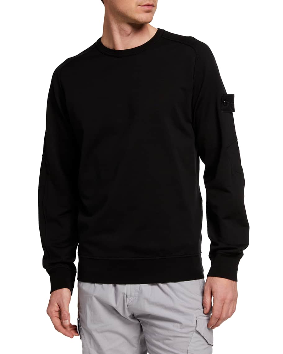Stone Island Men s Crewneck Sweatshirt w Tonal Logo Neiman Marcus