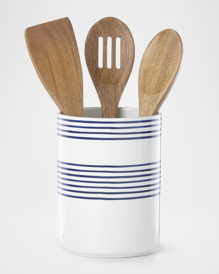 kate spade new york charlotte st utensil crock with servers Neiman Marcus