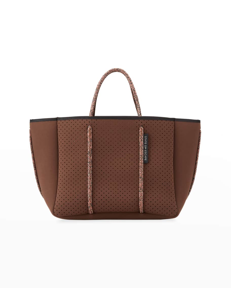 State of Escape Petite Escape Perforated Tote Bag | Neiman Marcus