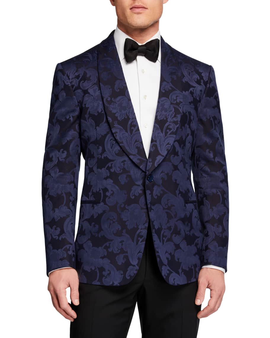 Ralph Lauren Purple Label Men's Silk Jacquard Dinner Jacket | Neiman Marcus