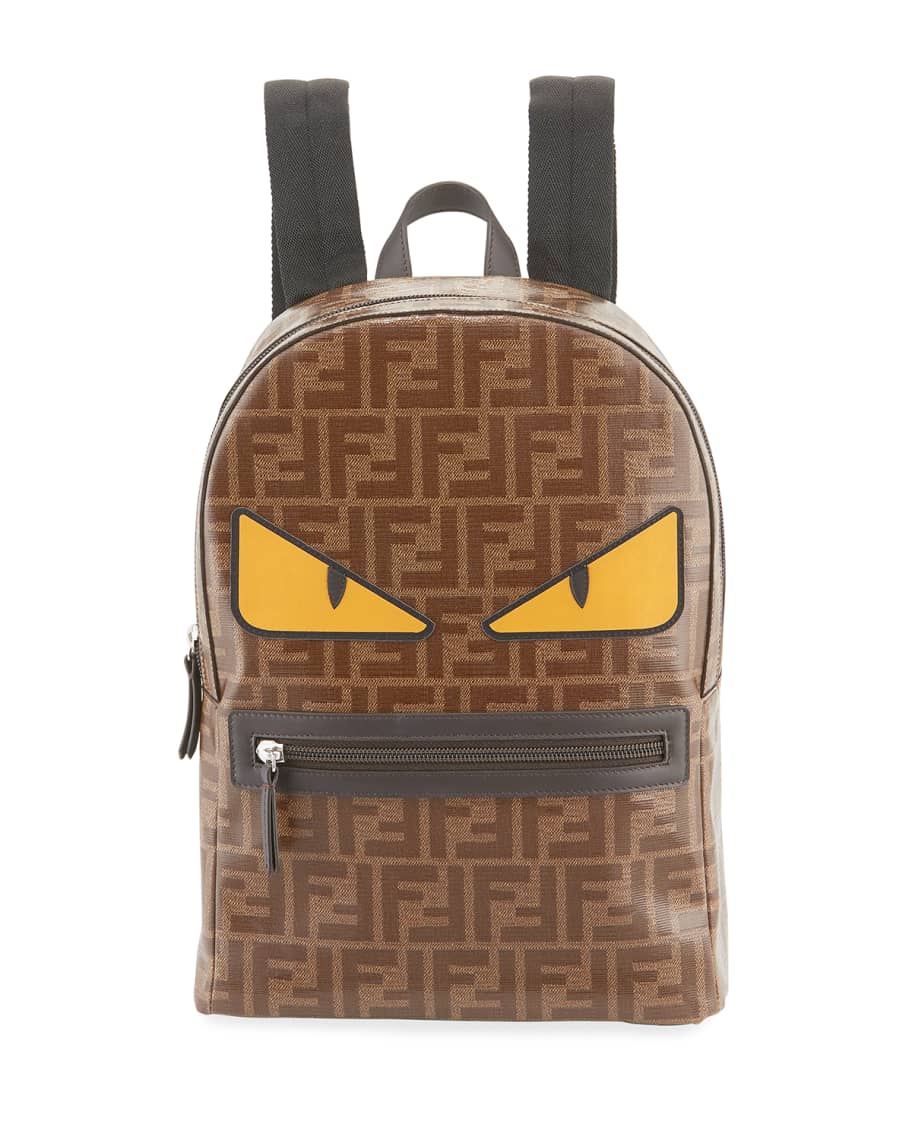 Fendi Kid s FF Print Monster Eyes Backpack Neiman Marcus