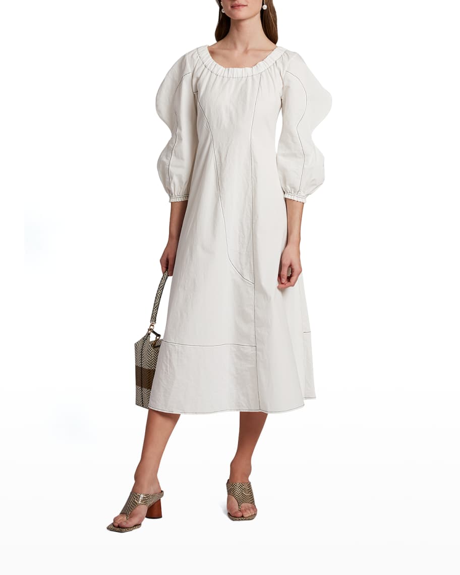 REJINA PYO Aida Puff-Sleeve Dress | Neiman Marcus
