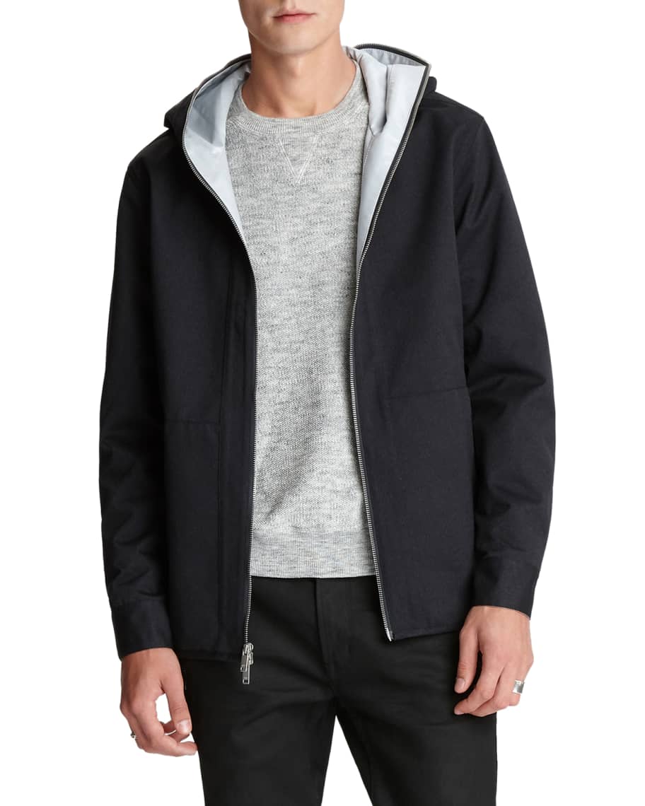 John Varvatos Star USA Men's Solid WaterRepellant Jacket