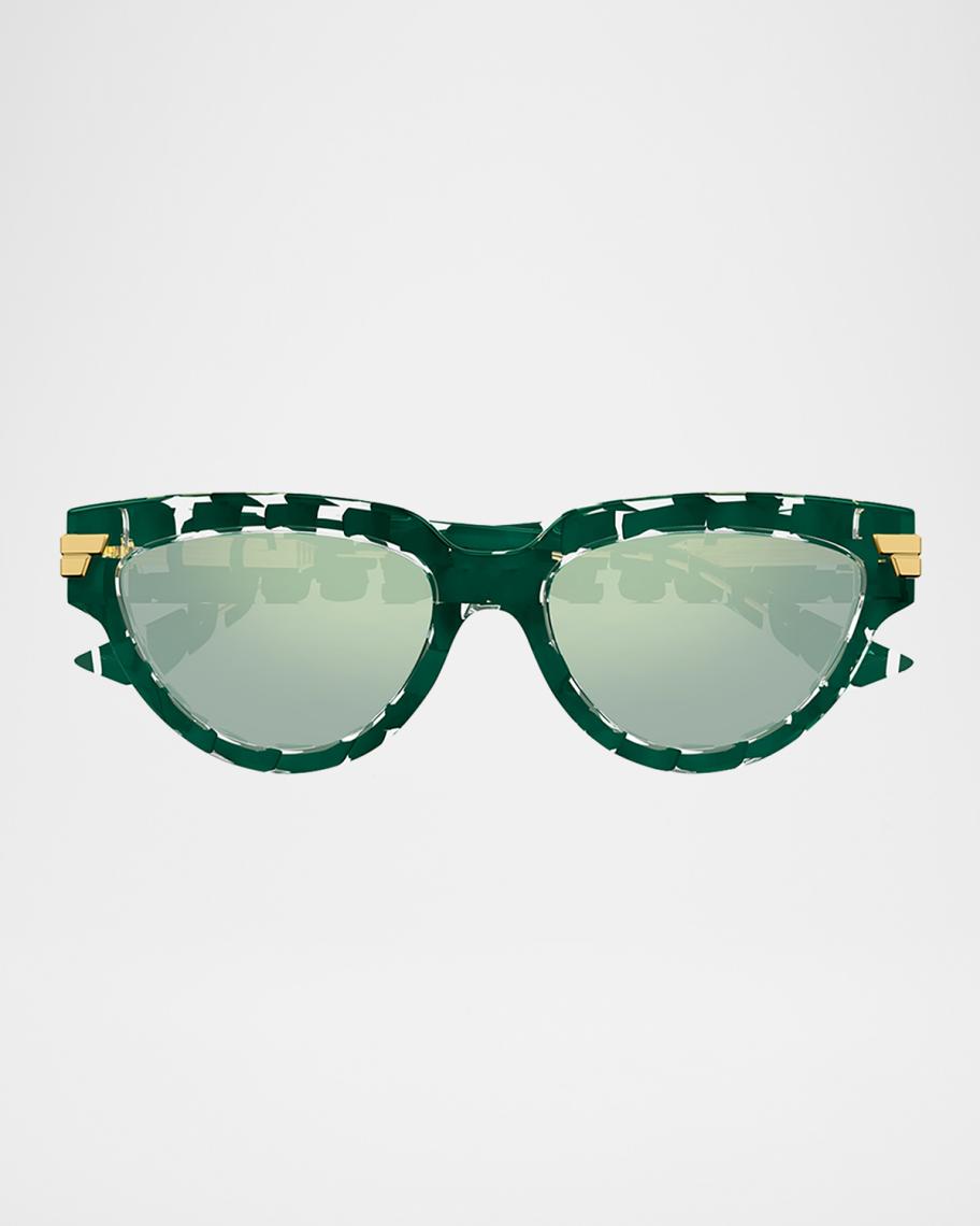 Bottega Veneta Round Acetate Sunglasses | Neiman Marcus display picture 1