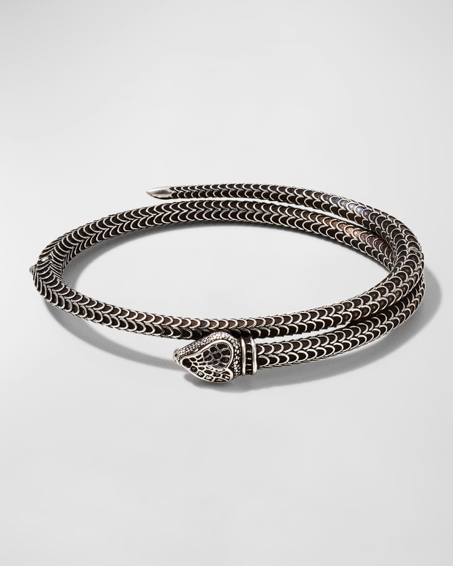 Gucci Metallic Twisted Garden Bracelet in Sterling Silver