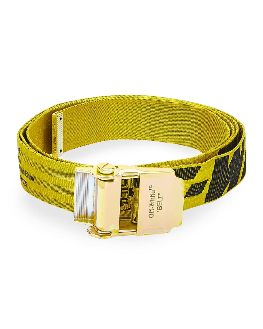 Off White Men s Industrial Logo Web Belt Neiman Marcus