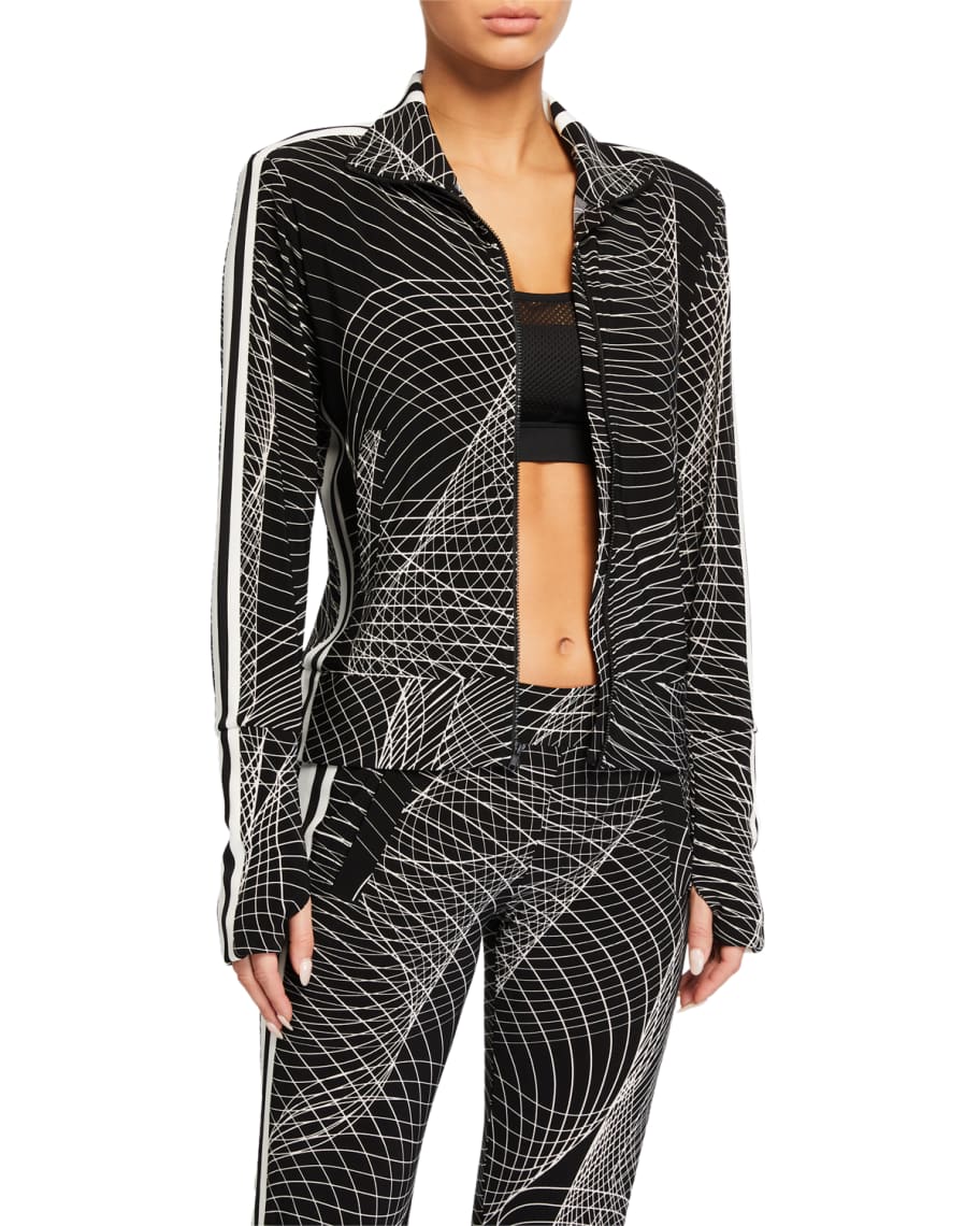 Norma Kamali Side Stripe Turtle Jacket Neiman Marcus