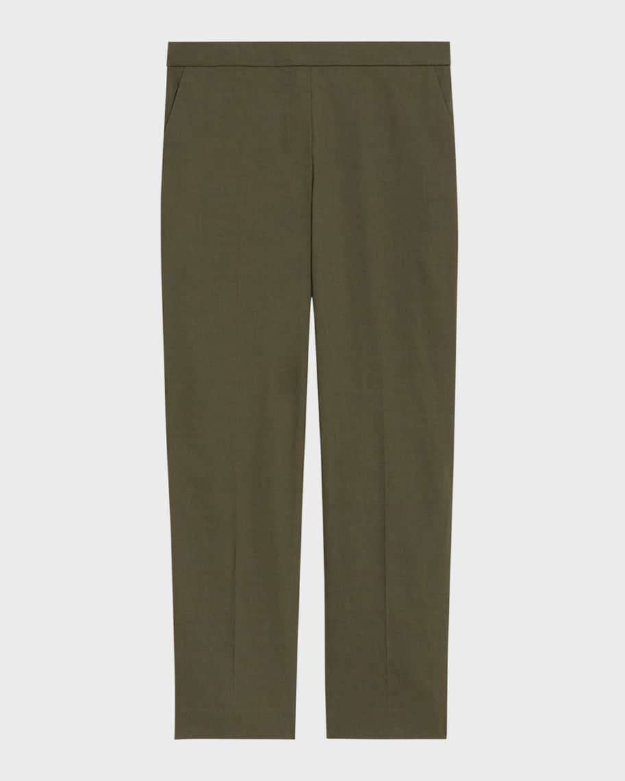 Treeca Good Linen Cropped Pull-On Pants
