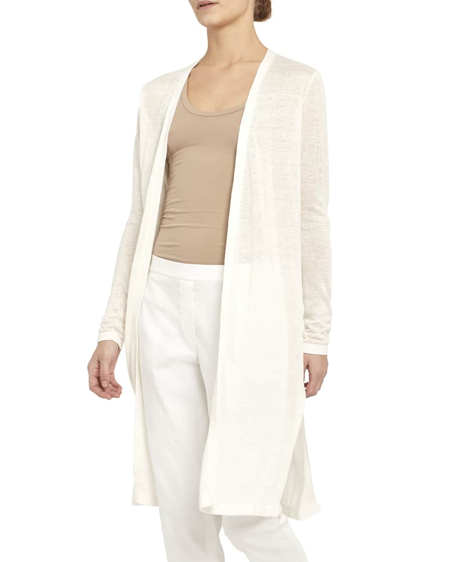 Theory Torina S Open Front Long Cardigan Neiman Marcus