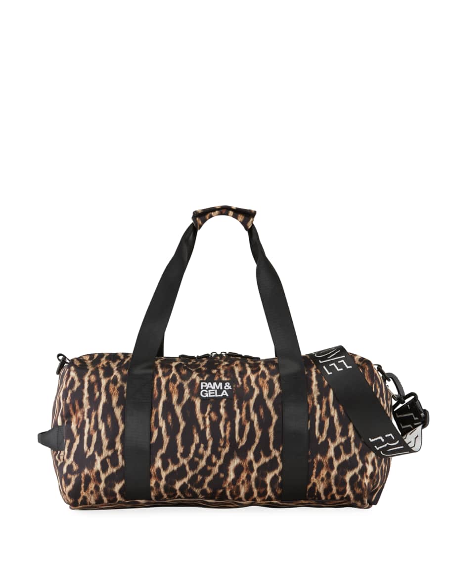 Pam & Gela Natural Ocelot Duffel Bag | Neiman Marcus