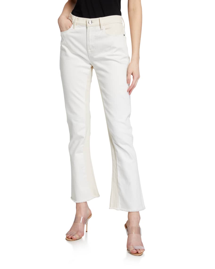 FRAME Le Crop Mini Boot Spring Mix Jeans | Neiman Marcus