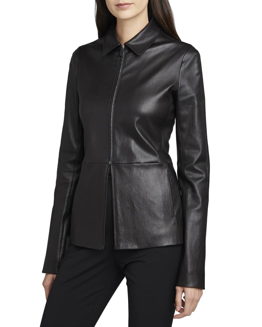 THE ROW Jima Leather Jacket | Neiman Marcus