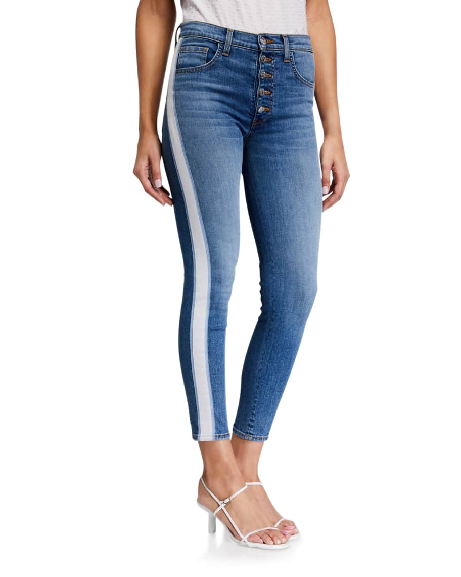 Veronica beard tuxedo stripe new arrivals jeans
