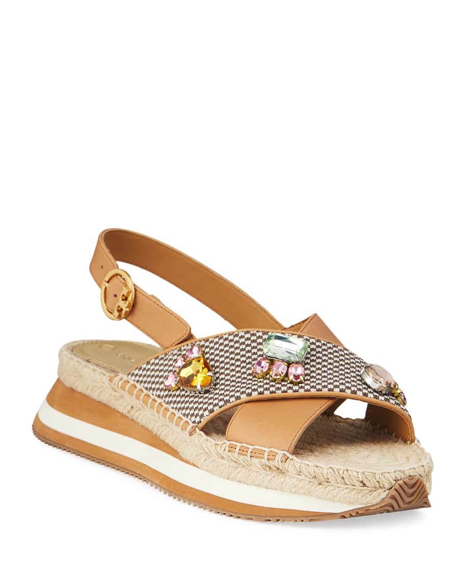 Tory Burch Daisy Crystal Sandals | Neiman Marcus