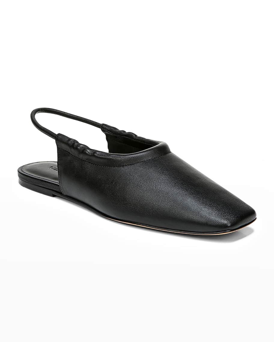 vince cadya leather slingback ballerina flats