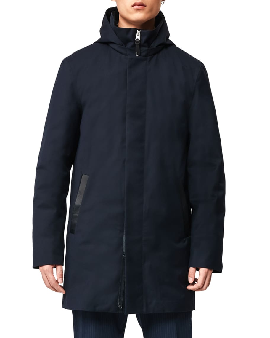 Men s Thorin 2 in 1 Hooded Twill Trench Coat
