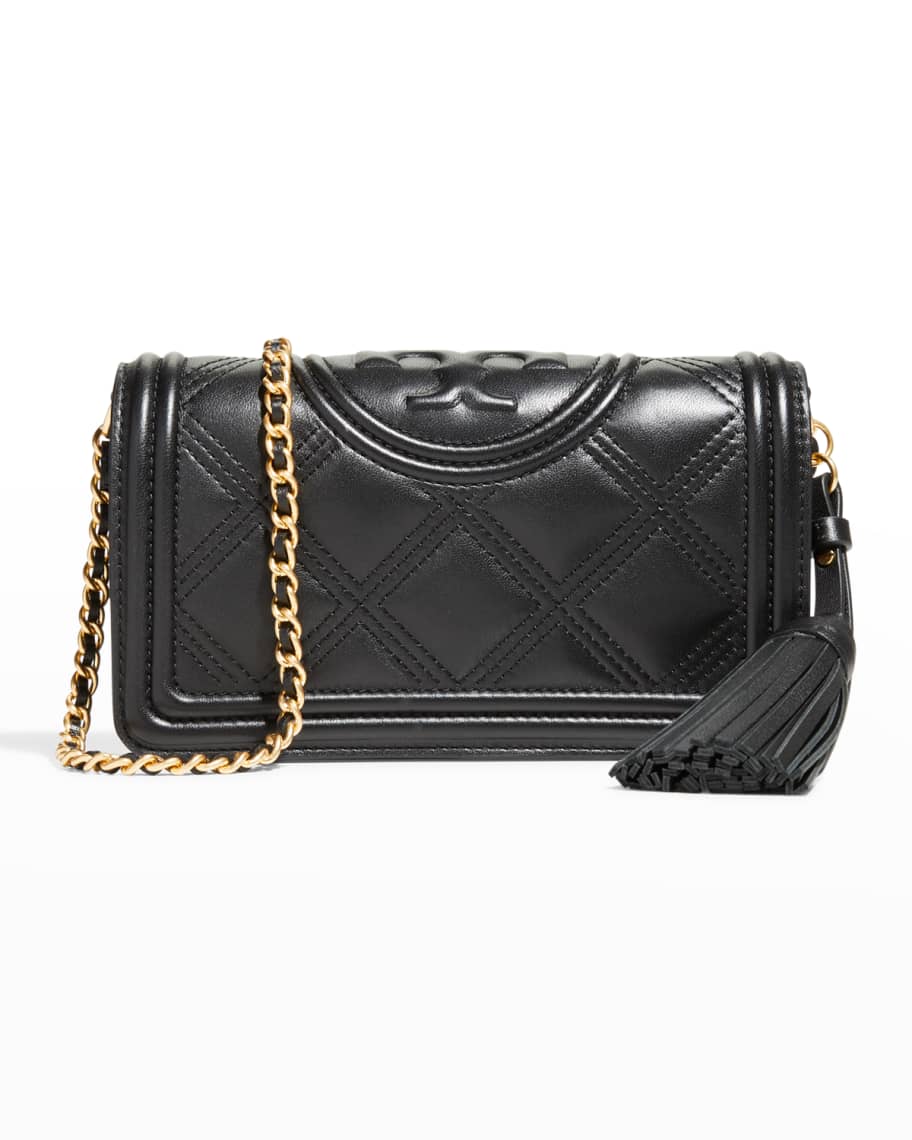 Tory Burch Fleming Soft Quilted Wallet Crossbody Bag | Neiman Marcus