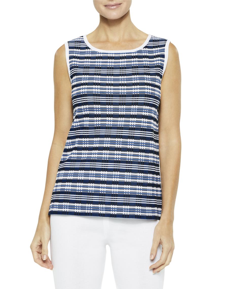 Misook Digital Pattern Classic Knit Tank | Neiman Marcus