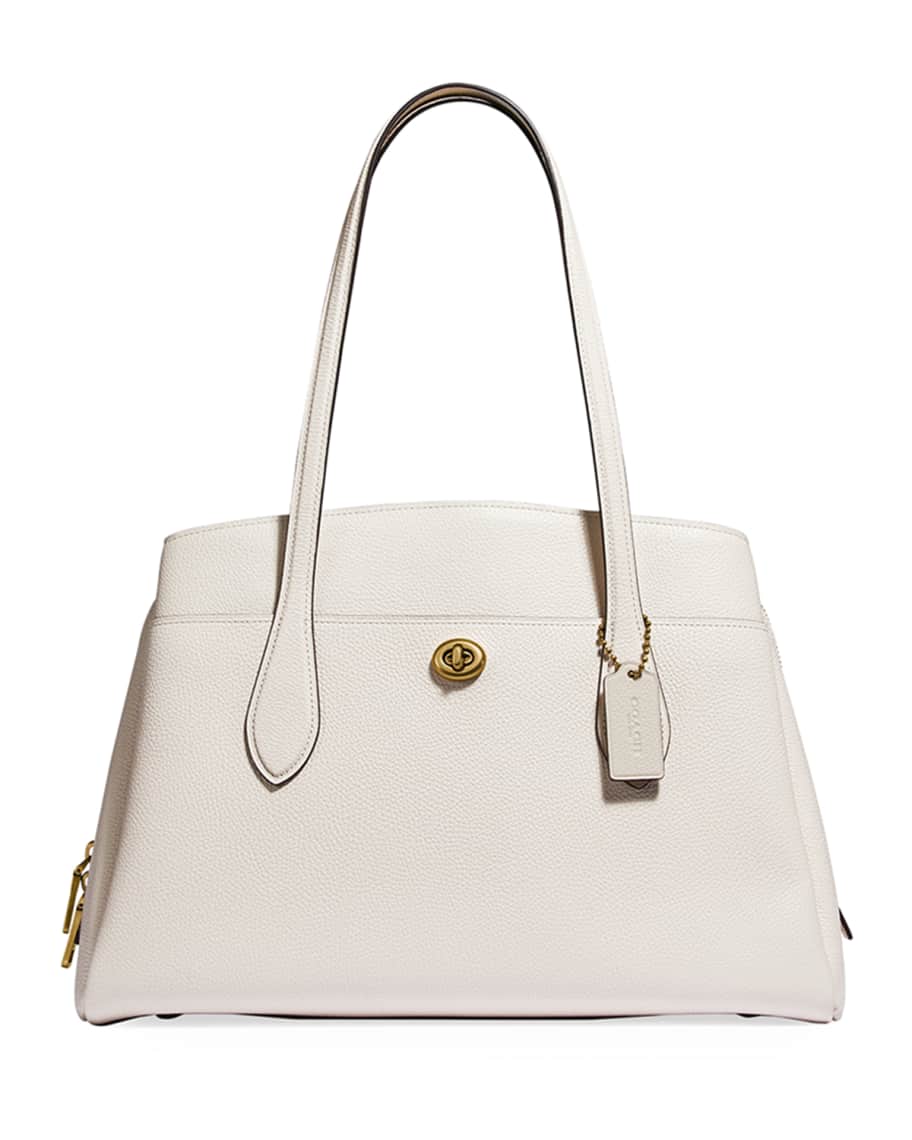 Coach 1941 Lora Polished Pebble Leather Carryall Bag | Neiman Marcus