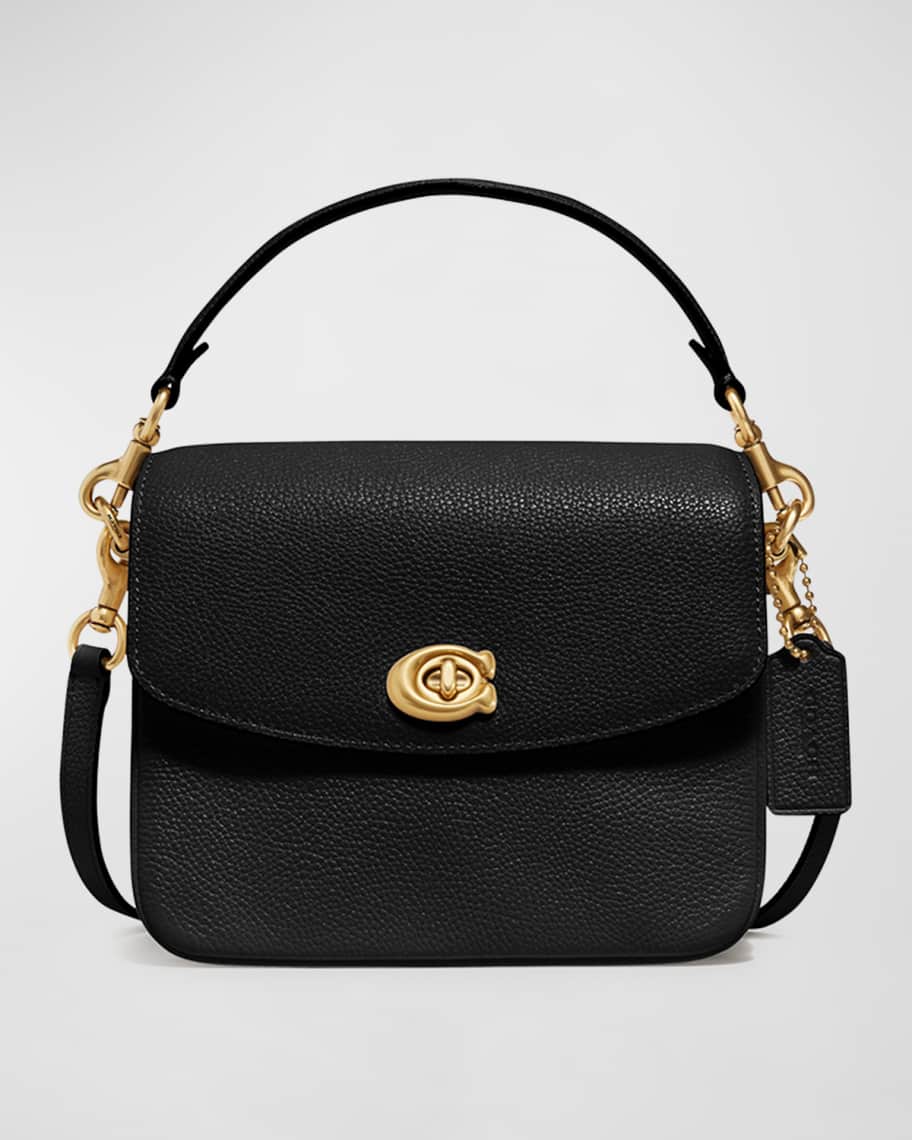 Coach Pebbled Leather Flap-Top Chain Crossbody Bag | Neiman Marcus