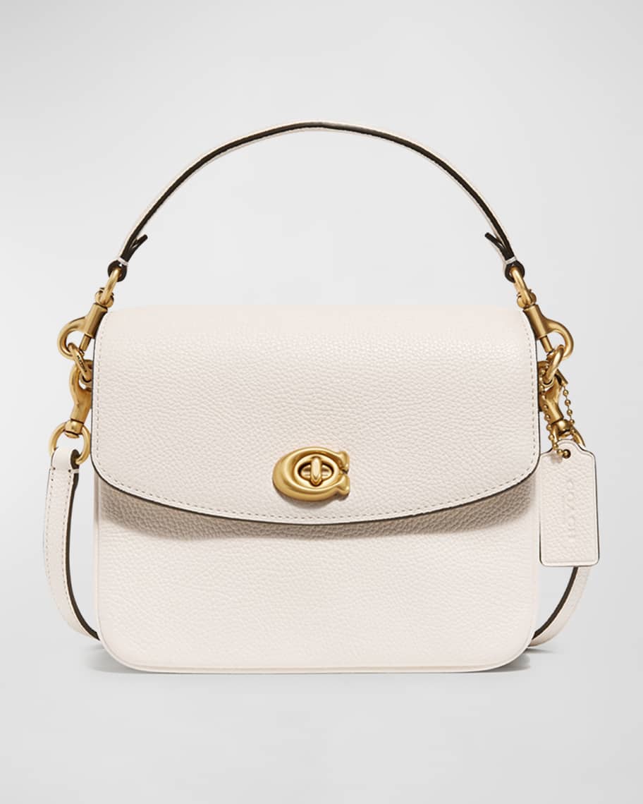 Coach Pebbled Leather Flap-Top Chain Crossbody Bag | Neiman Marcus