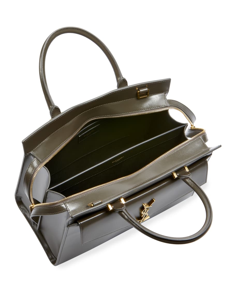 Saint Laurent Uptown Medium YSL Leather Satchel Bag Neiman Marcus