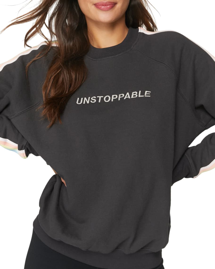 Spiritual Gangster Unstoppable Classic Crewneck Sweatshirt | Neiman Marcus