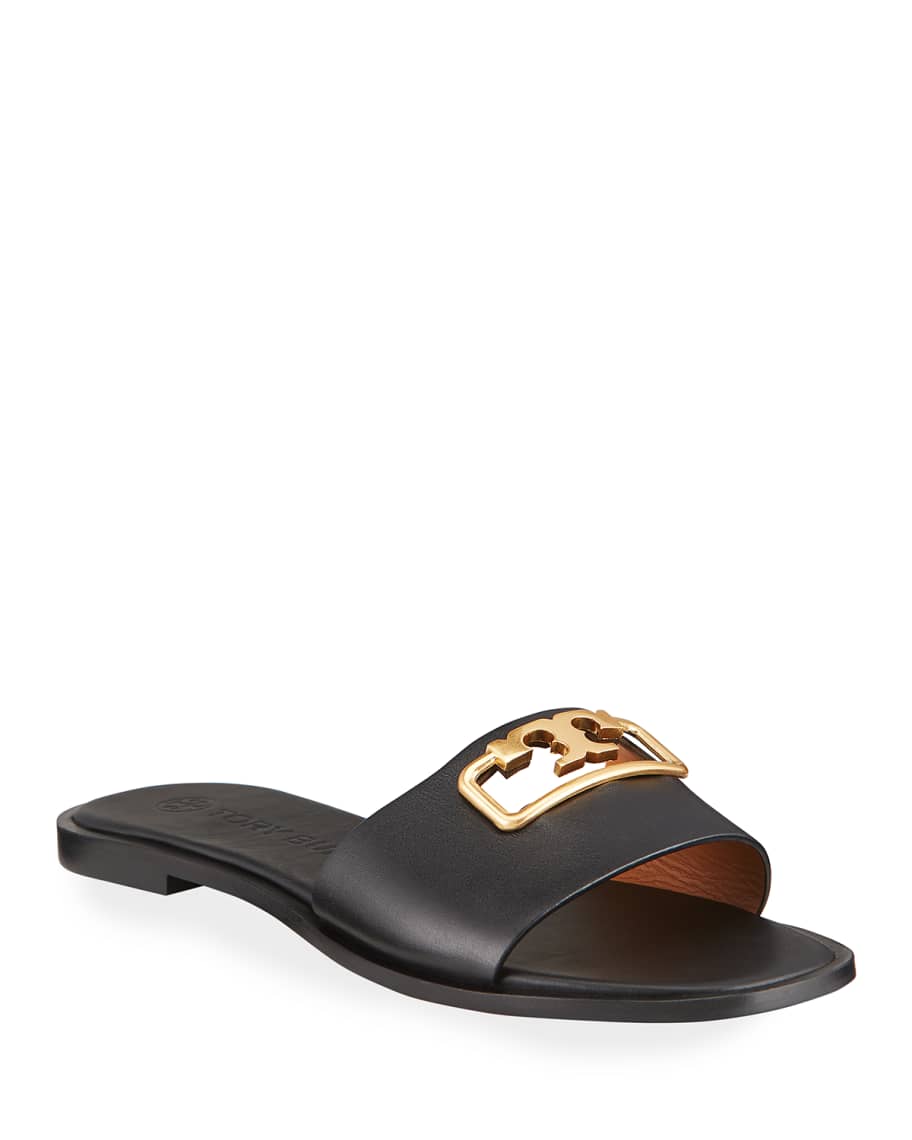 Tory Burch Selby Medallion Slide Sandals | Neiman Marcus