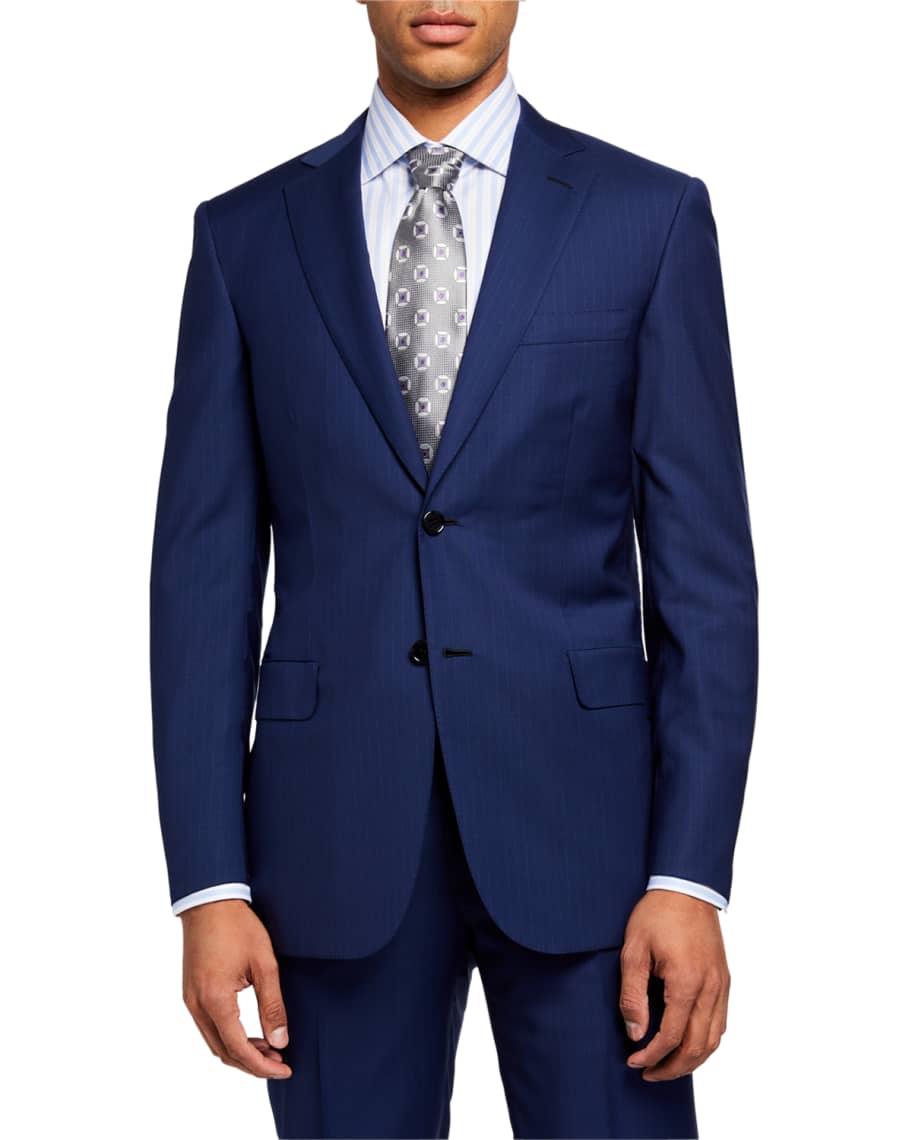 Brioni Men s Pinstriped Two Piece Suit Neiman Marcus