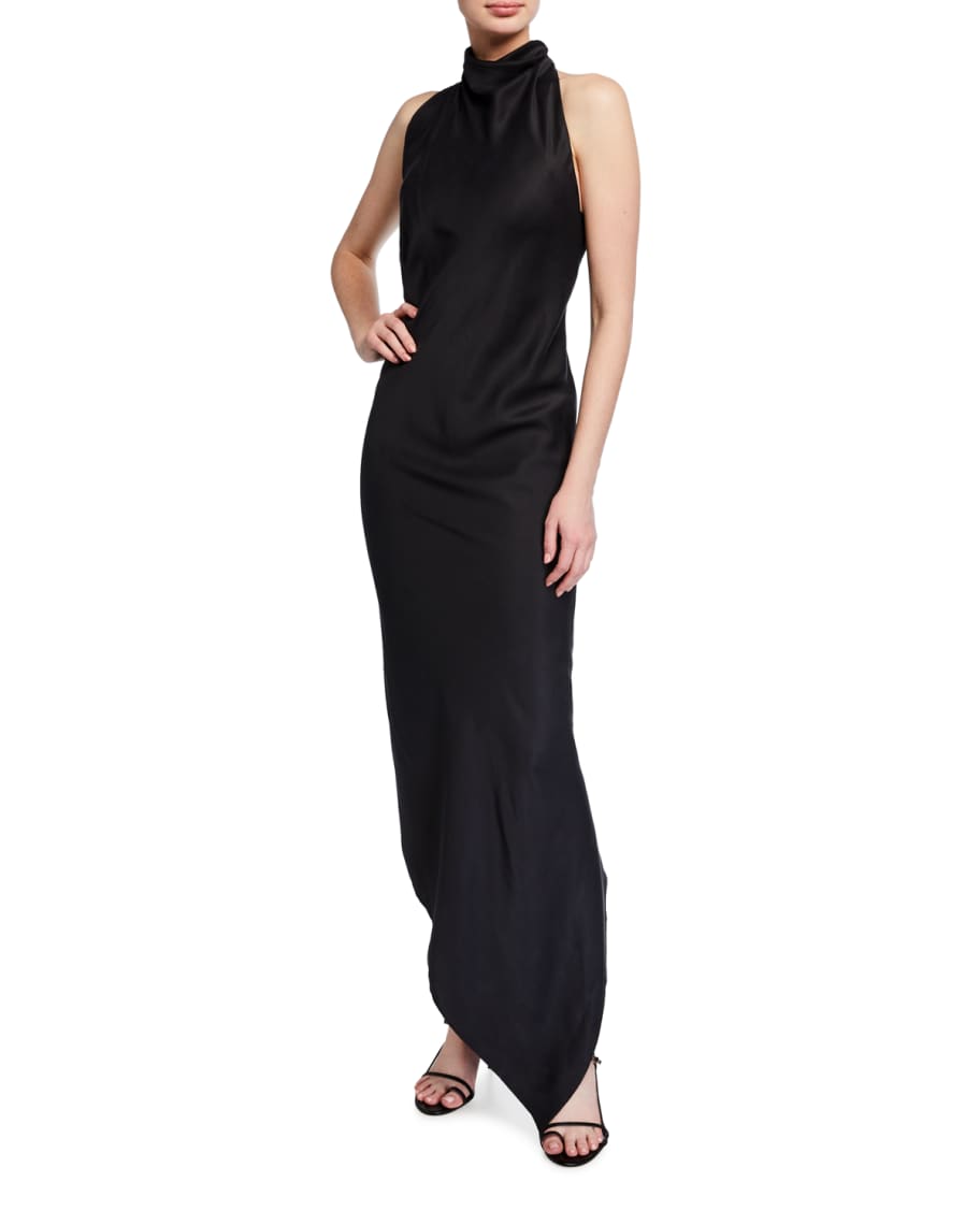 RtA Drew Long Halter High-Low Dress | Neiman Marcus