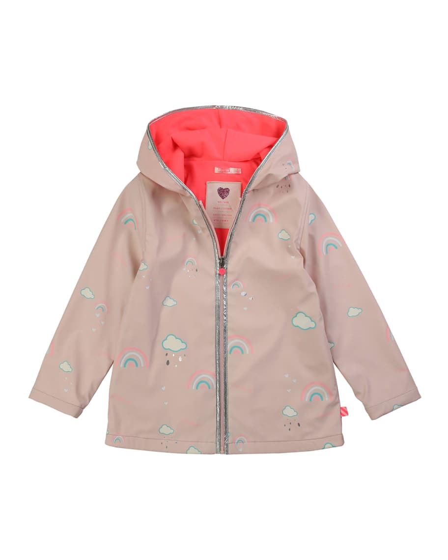 Billieblush shop rainbow raincoat