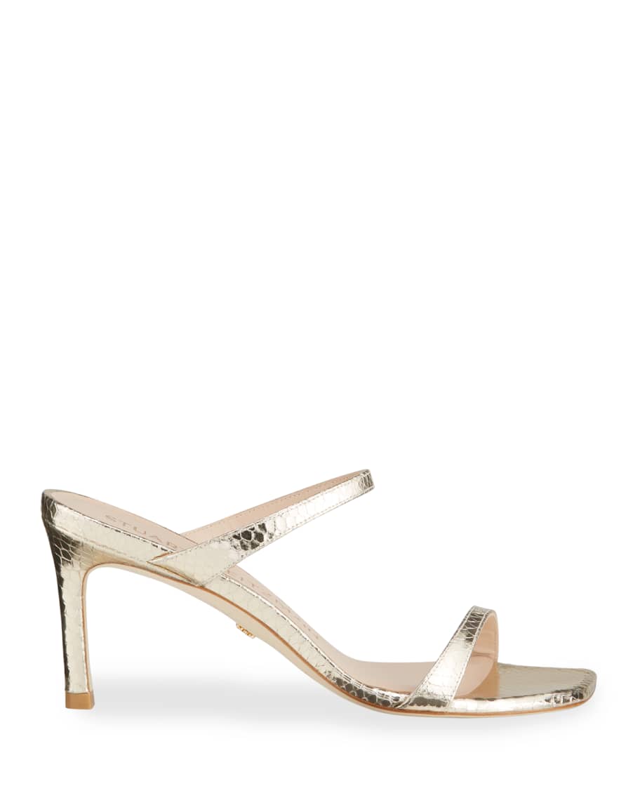 stuart weitzman aleena embellished leather slides