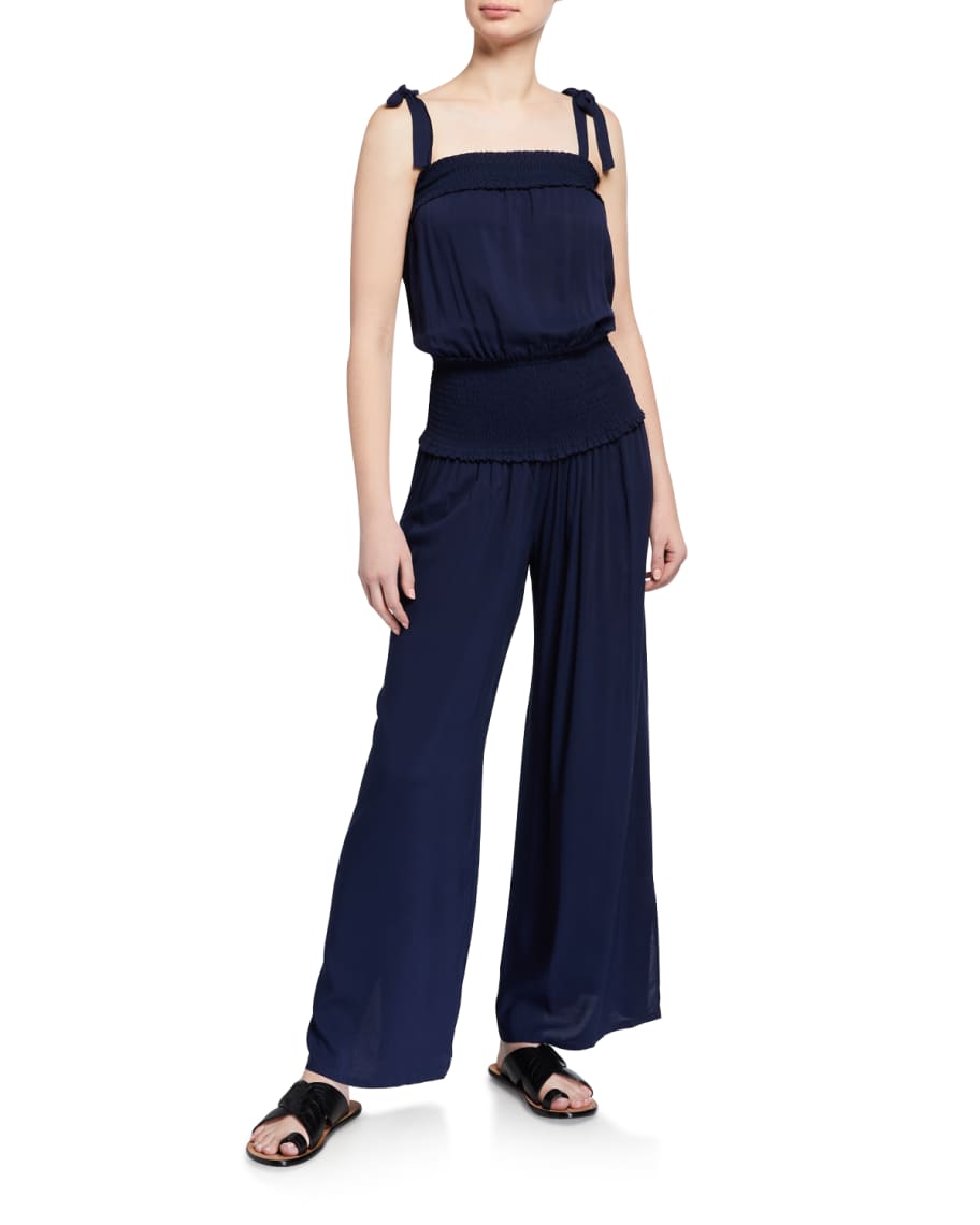 Tory burch discount smocked jumpsuit