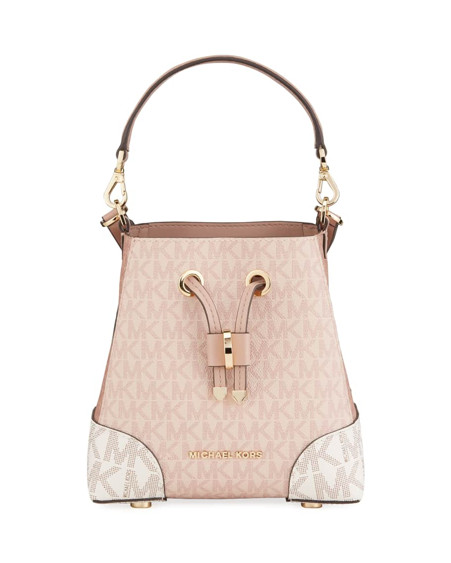 Michael Kors Mercer Gallery Signature Convertible Bucket Bag - Macy's