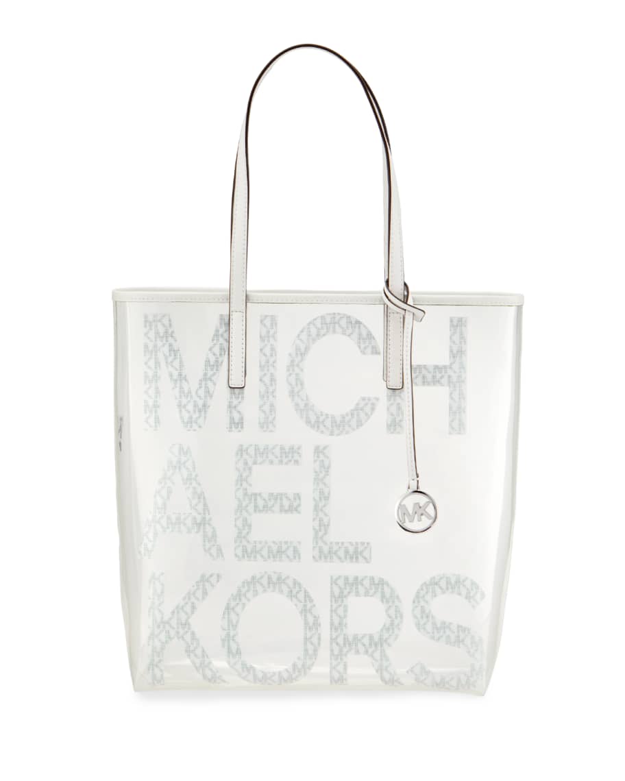 The Michael Large Graphic Logo Clear Tote Bag