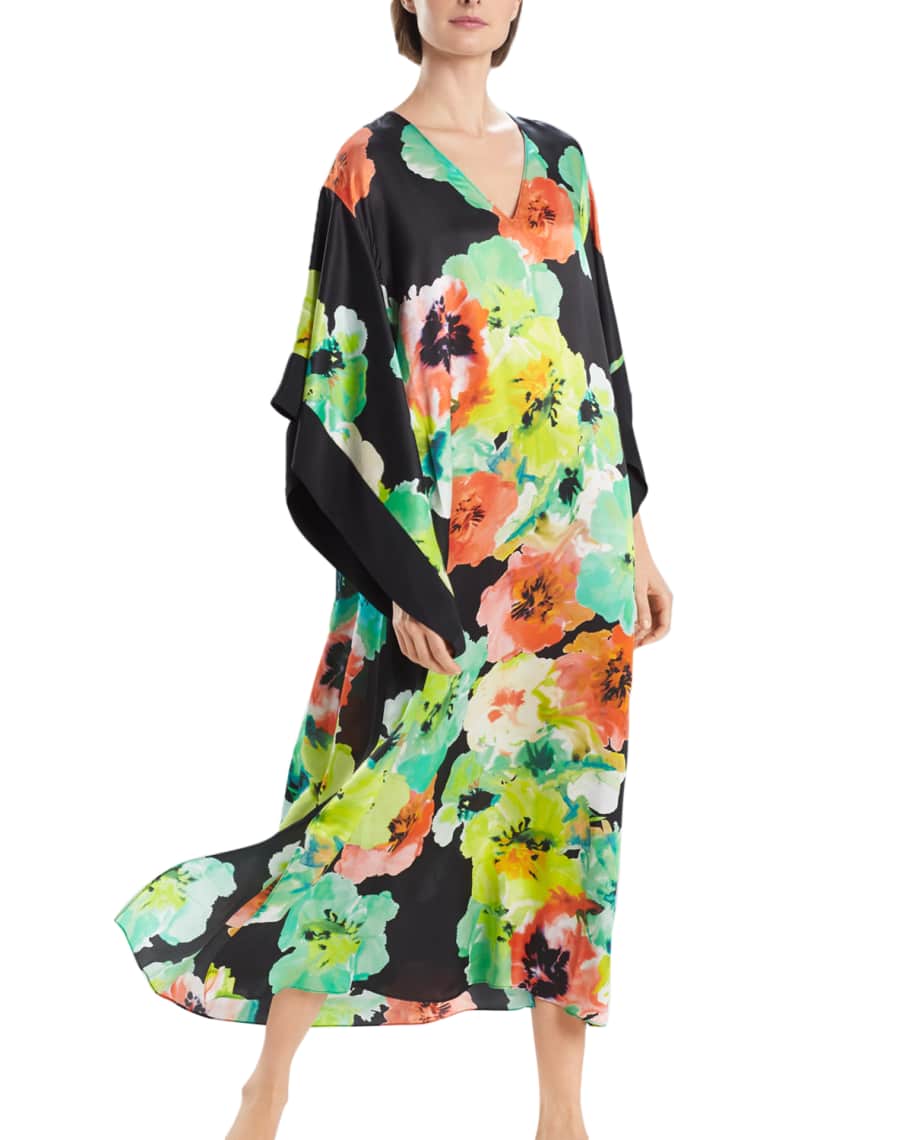 Josie Natori Ophelia Caftan Neiman Marcus