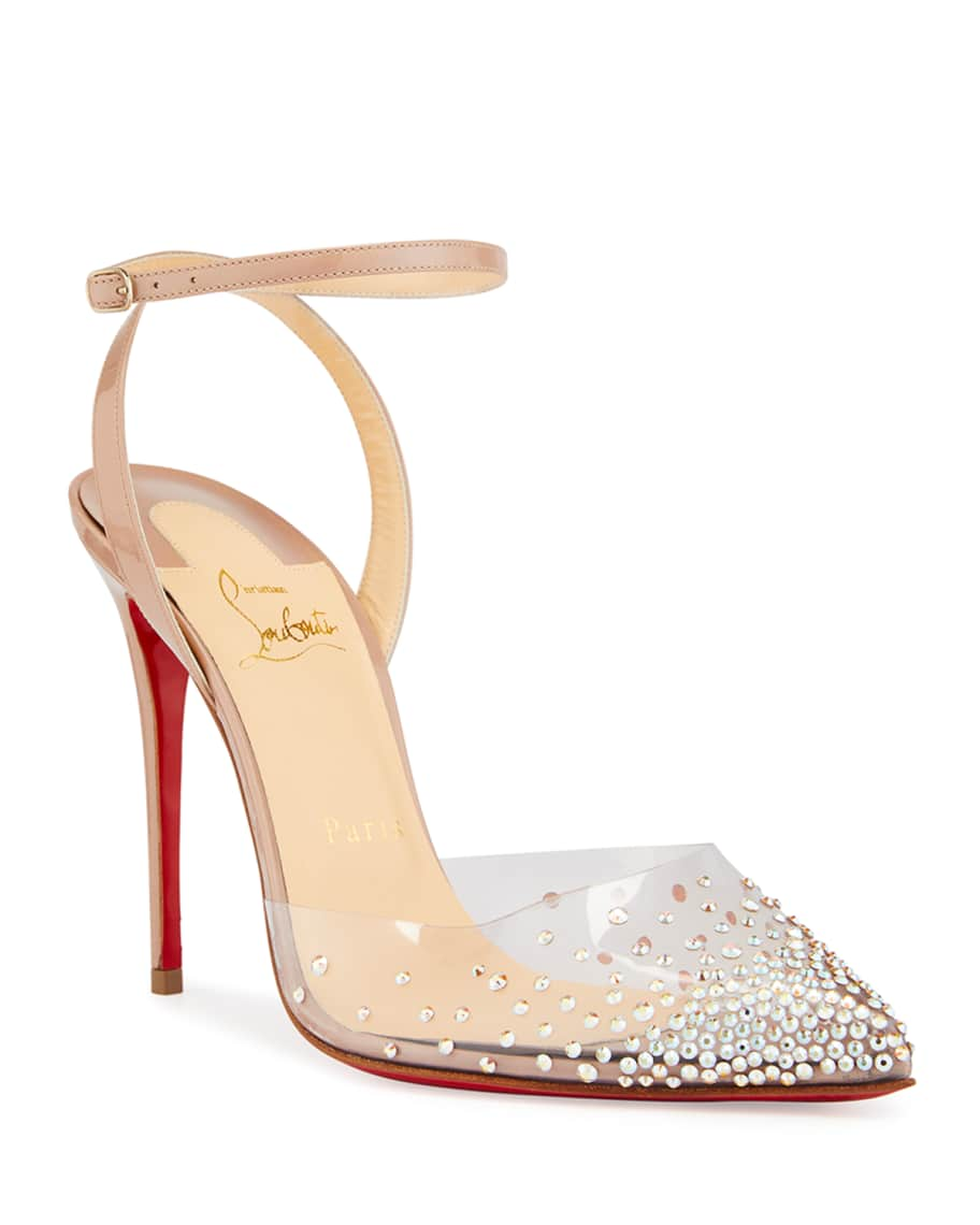 Christian Louboutin Spikaqueen 100 Red Sole Pumps | Neiman Marcus