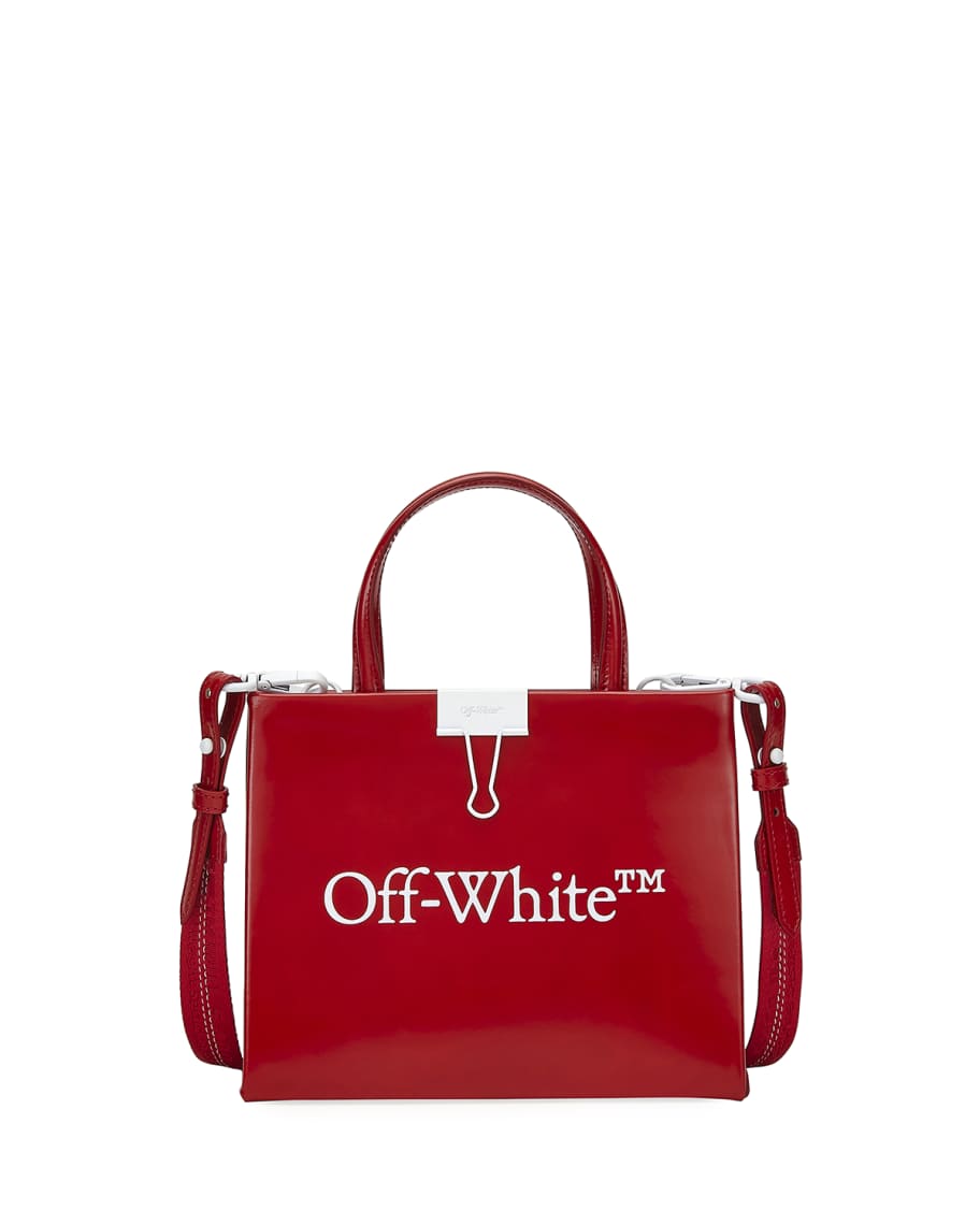Off-White Mini Trademark Leather Box Bag | Neiman Marcus