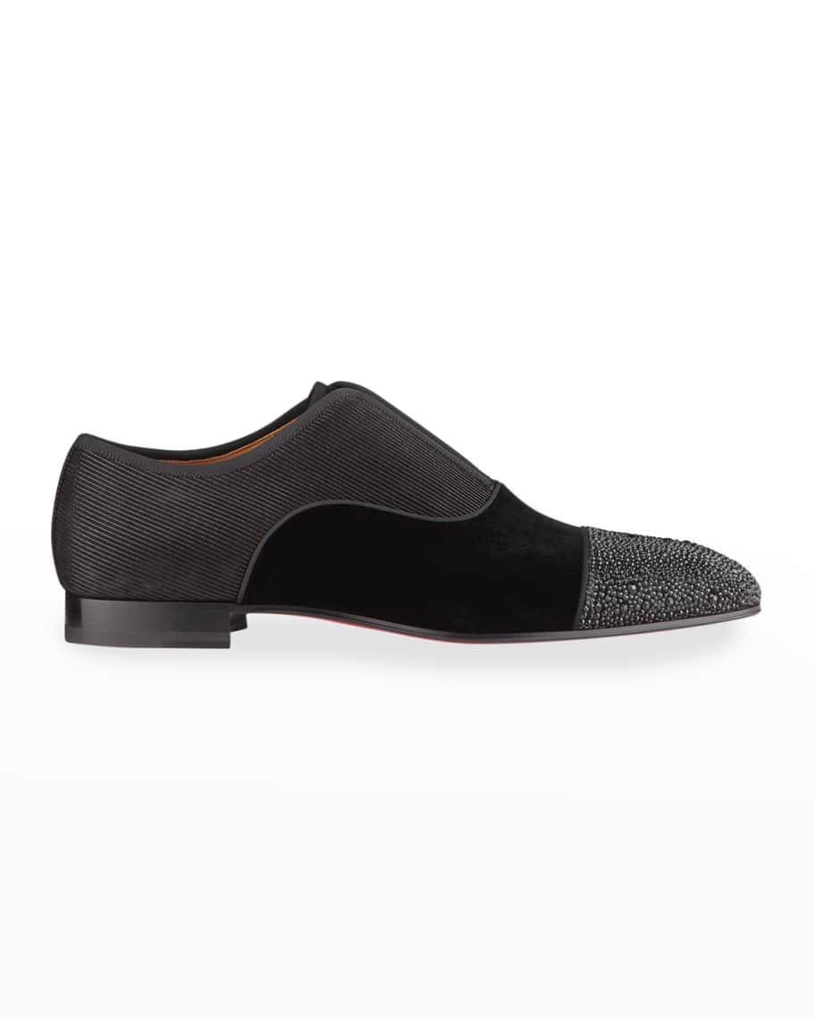 Christian Louboutin Men s Alpha Male Suede Velvet Slip On Dress