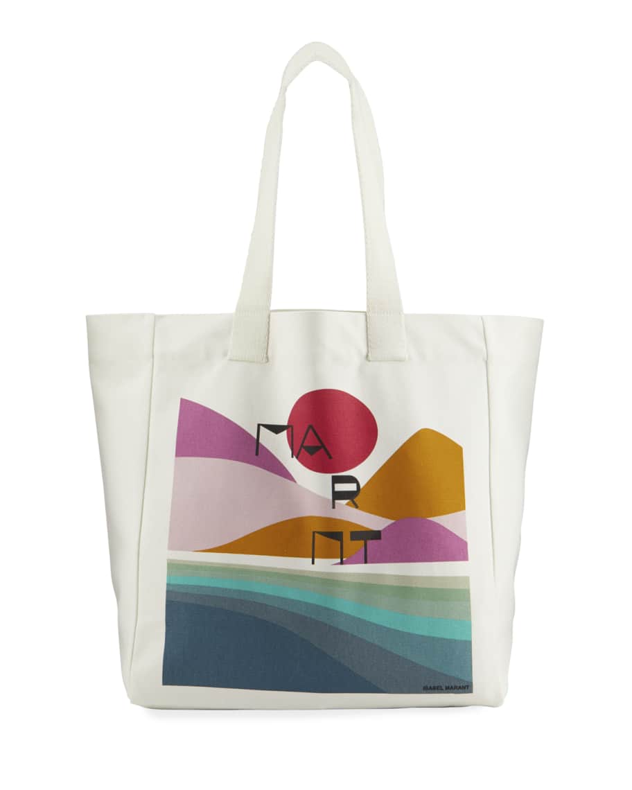 Isabel Marant Printed Shopper Tote Bag | Neiman Marcus