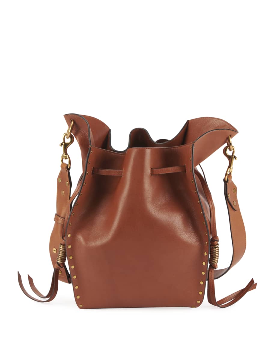 Isabel Marant Large Samara Suede Bucket Bag in Camel